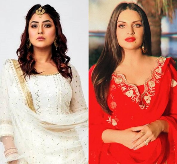 शहनाज गिल और हिमांशी खुराना।