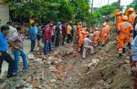 Boundary wall collapses