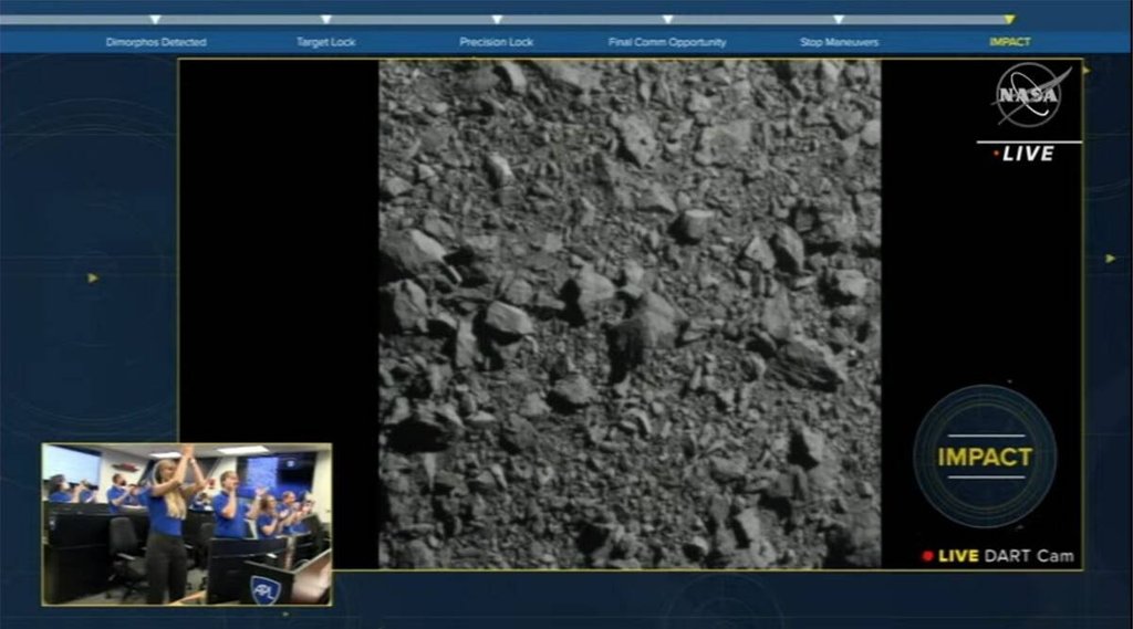 DART Mission, NASA DART Mission, Crashed Asteroid
