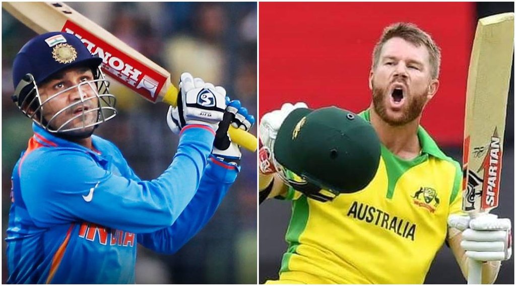David Warner Rishabh Pant Virender Sehwag IPL Indian Premier League
