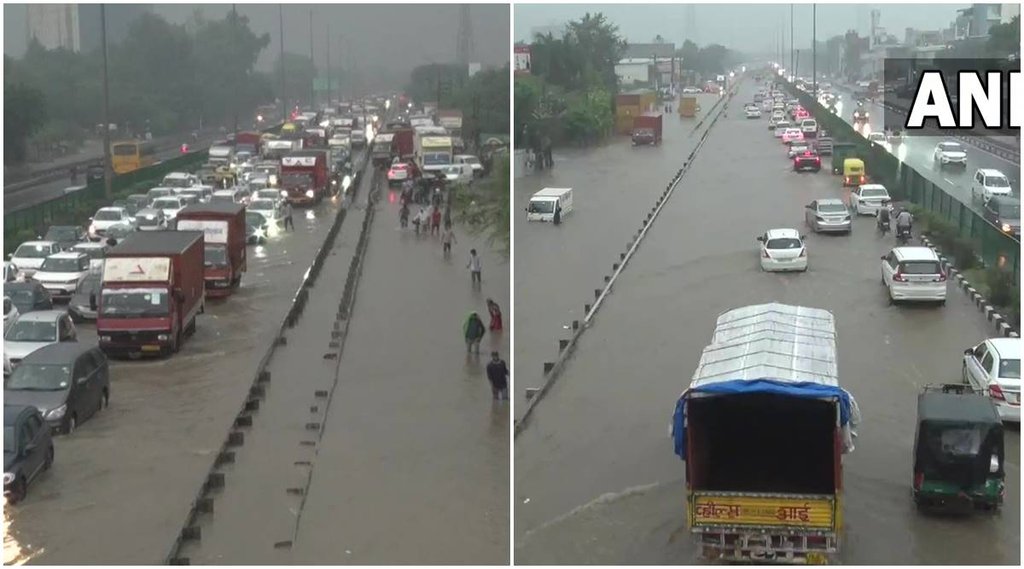 Delhi Gurugram Express way Jaam| Delhi Gurugram Express way| Delhi Gurugram Express way Photo|