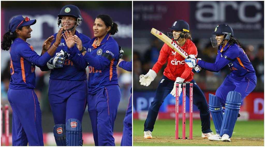 England Women vs India Women India Women vs England Women Smriti Mandhana Harmanpreet Kaur Sneh Rana Deepti Sharma Radha Yadav