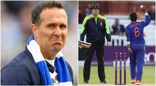 Michael vaughan Deepti Sharma mankading Eng vs Ind India vs England
