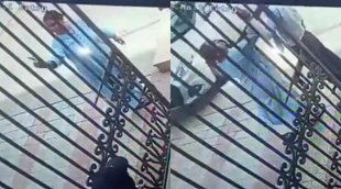Noida cleo county society, victim guard sachin, female professor slapped guard