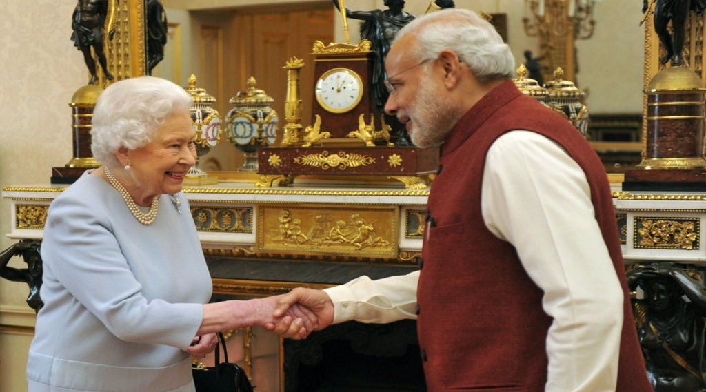 PM Modi and Elizabeth