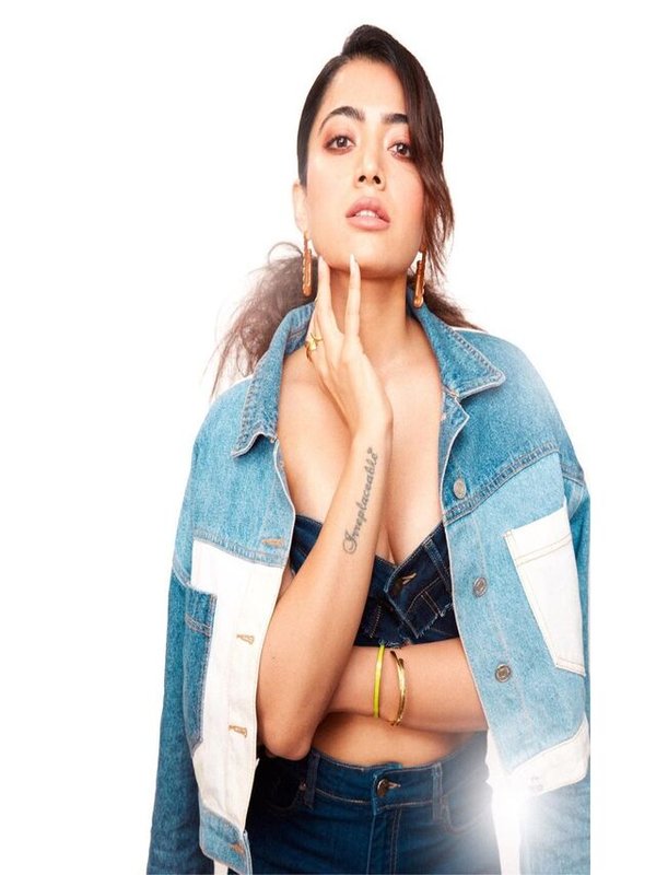 RASHMIKA MANDANA IN DENIM LOOK