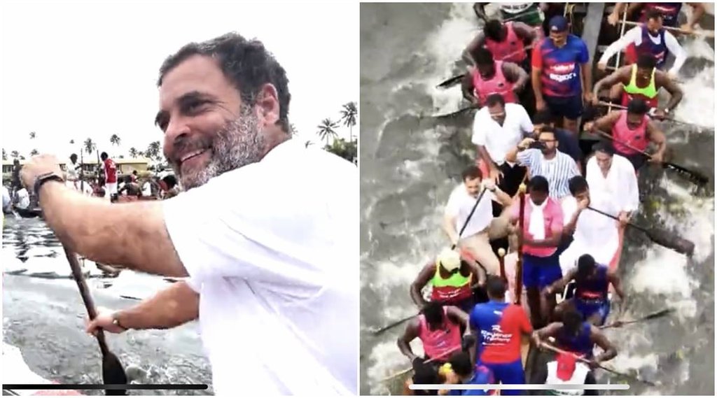 Rahul Gandhi Boat Photo| Rahul Gandhi Boat Photo Today| Rahul Gandhi Viral Photo|