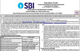 SBI, SBI PO, Probationary officer, State Bank of India, PO, State Bank of India Probationary Officer