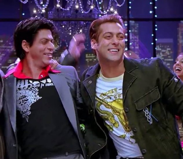 शाहरुख की ओम शांति ओम के एक गाने में सलमान ने कैमियो किा था।