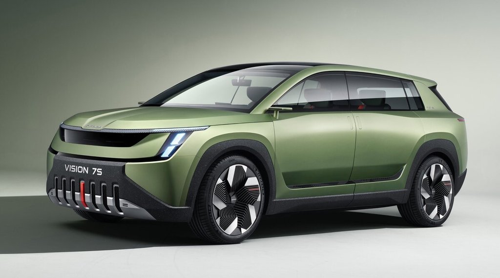New Electric Car Launch, Skoda New Electric Car, Skoda Vision 7S