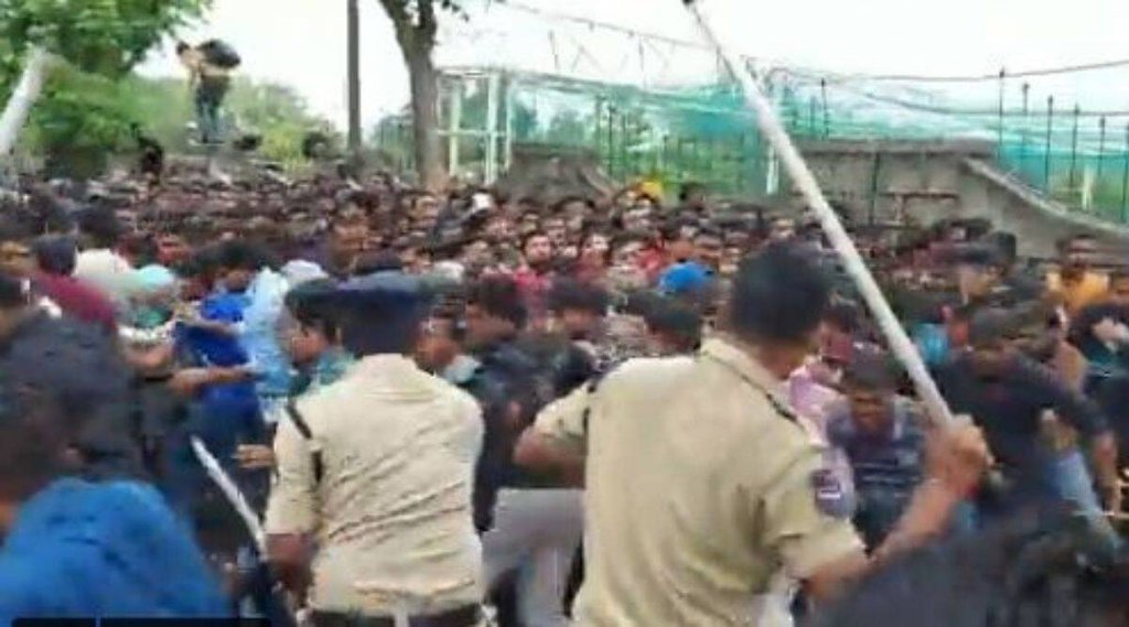 IND vs AUS, Mohd Azharuddin, Police lathicharge in Hyderabad