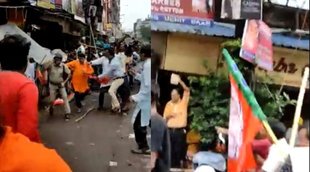 Nabanna March, Kolkata Cop, video viral