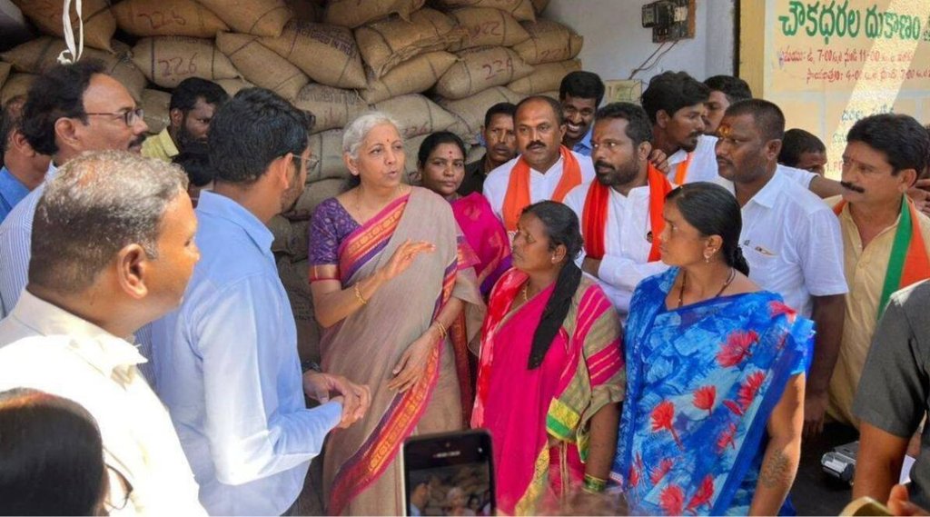 nirmala sitaraman| telangana| finance minister|