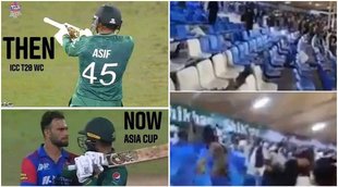 PAK vs AFG Fight Video, Asif Ali and Fareed Ahmad Fight, Asia Cup 2022