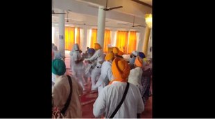 clash in gurudwara| punjab