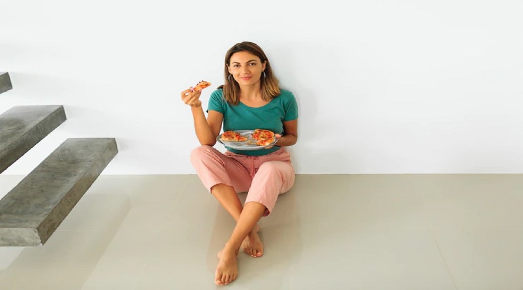 sitting cross-legged on the floor,Food, Overeating,Increases blood circulation,