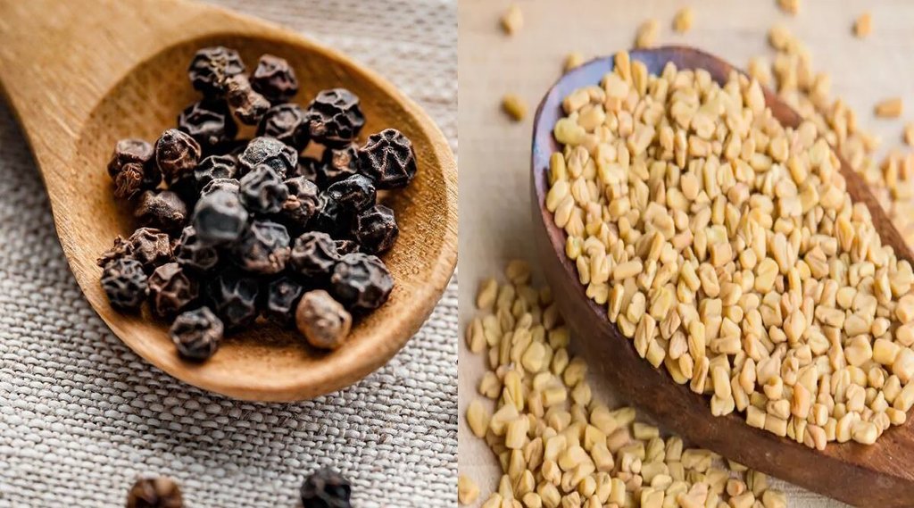 Diabetes, Fenugreek seeds, black pepper
