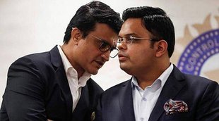 Former Indian cricketer BCCI president Sourav Ganguly BCCI secretary Jay Shah