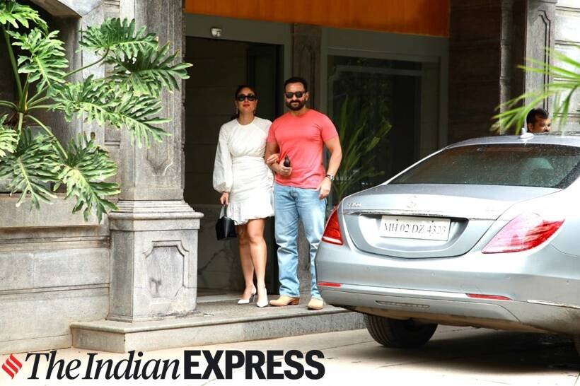 इससे पहले दिन में करीना को एक सफेद पोशाक में देखा गया। उनके साथ सैफ अली खान भी मौजूद रहें। (Source: Varinder Chawla)
