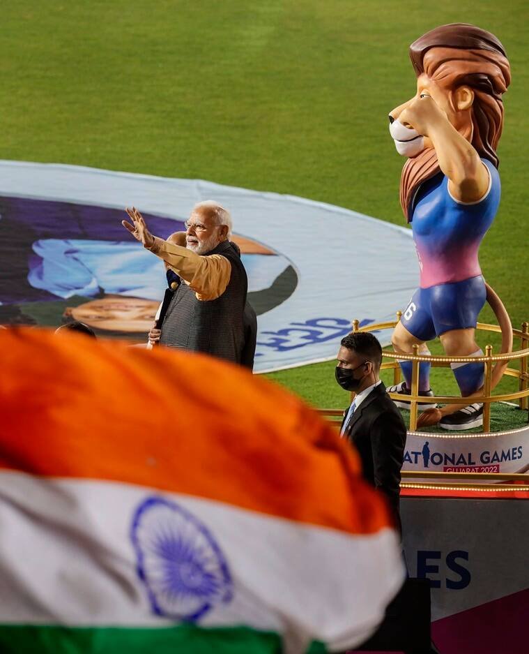यह तस्वीर समारोह के दौरान की है। (PTI Photo)(PTI09_29_2022_000286B)