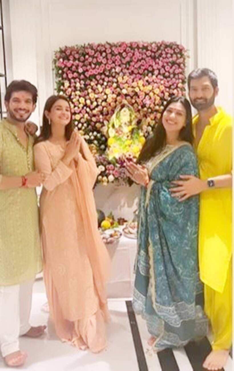 अर्जुन के नए घर पर टीवी एक्ट्रेस चेतना पांडे। (Photo: Chetna Pande/Instagram)