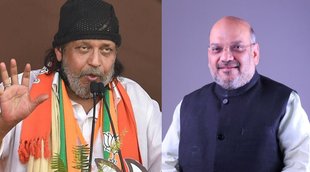 amit shah | Mithun Chakraborty | Durga Puja