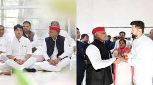 Akhilesh With Scindia Photo| Mulayam Akhilesh| Akhilesh Yadav With Scindia|