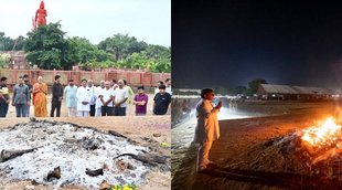 Akhilesh Yadav Cry Photo| Mulayam Singh Yadav| Mulayam Singh Yadav Death Photo|