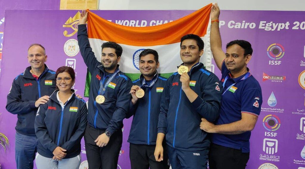 Arjun babuta | Kiran Jadhav | Rudrankksh Patil | ISSF World Championship