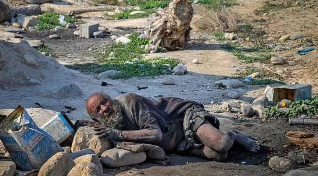 कई वर्षों से नहीं नहाने वाला अमो हाजी। (फोटो- एएनआई)