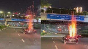 Firecrackers in Car