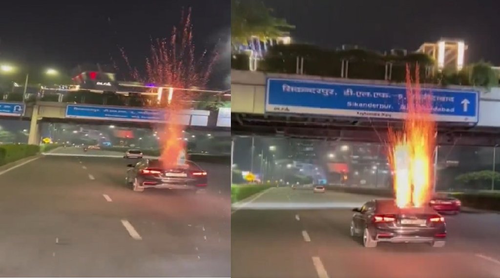 Firecrackers in Car