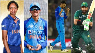 ICC Men And Women Player of Month September 2022 Harmanpreet Kaur Smriti Mandhana Axar Patel Mohammad Rizwan