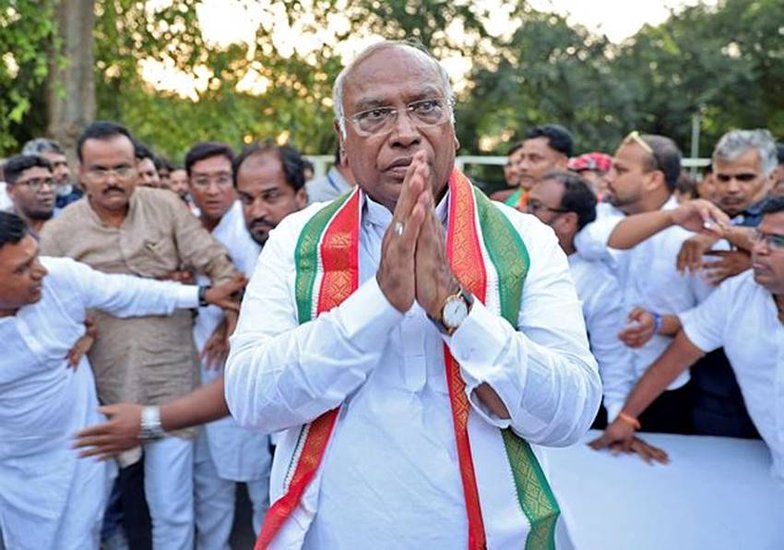 Congress New President Mallikarjun Kharge.
