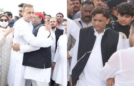 Mulayam Singh yadav Funeral Photos, Akhilesh Yadav, Anil Ambani