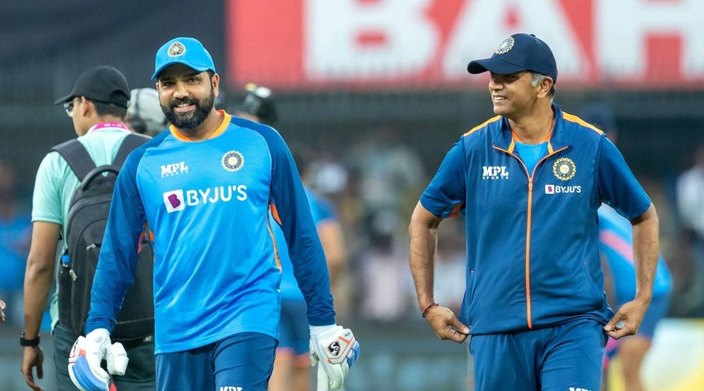 Rohit Sharma Rahul Dravid Mohammed Shami Deepak chahar Mohammed Siraj Jasprit Bumrah T20 World Cup