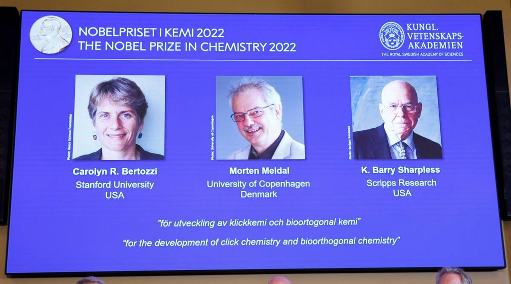 Carolyn Bertozzi, Morten Meldal, Barry Sharpless