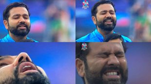 IND vs PAK Rohit Sharma national anthem India vs pakistan T20 World Cup Watch Video