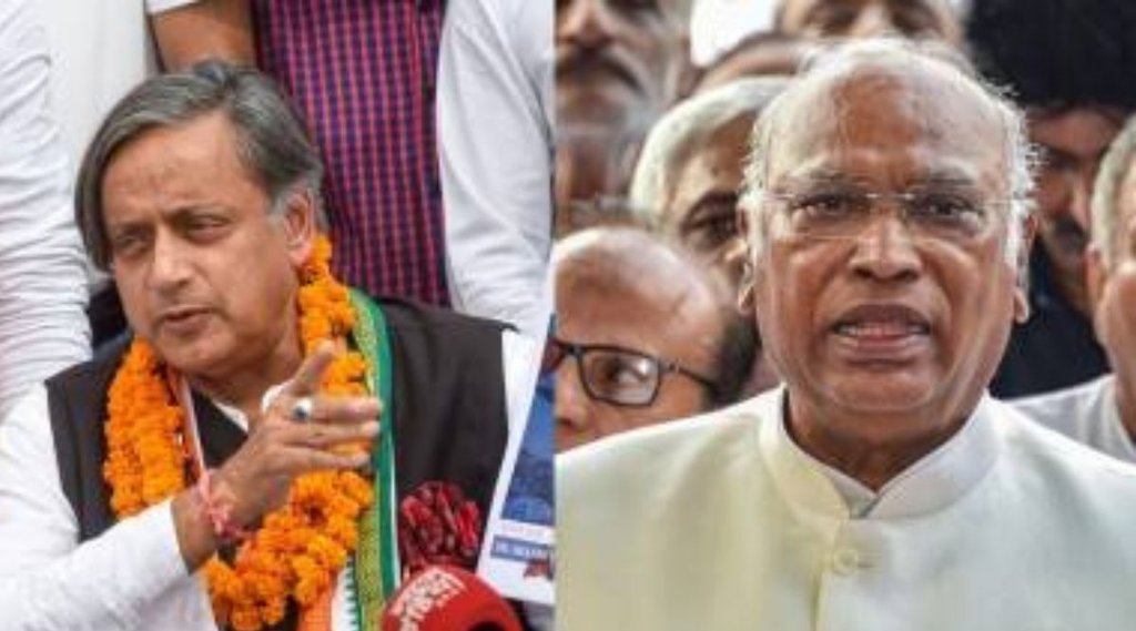 shashi tharoor| mallikarjun kharge| congress presidential elections|