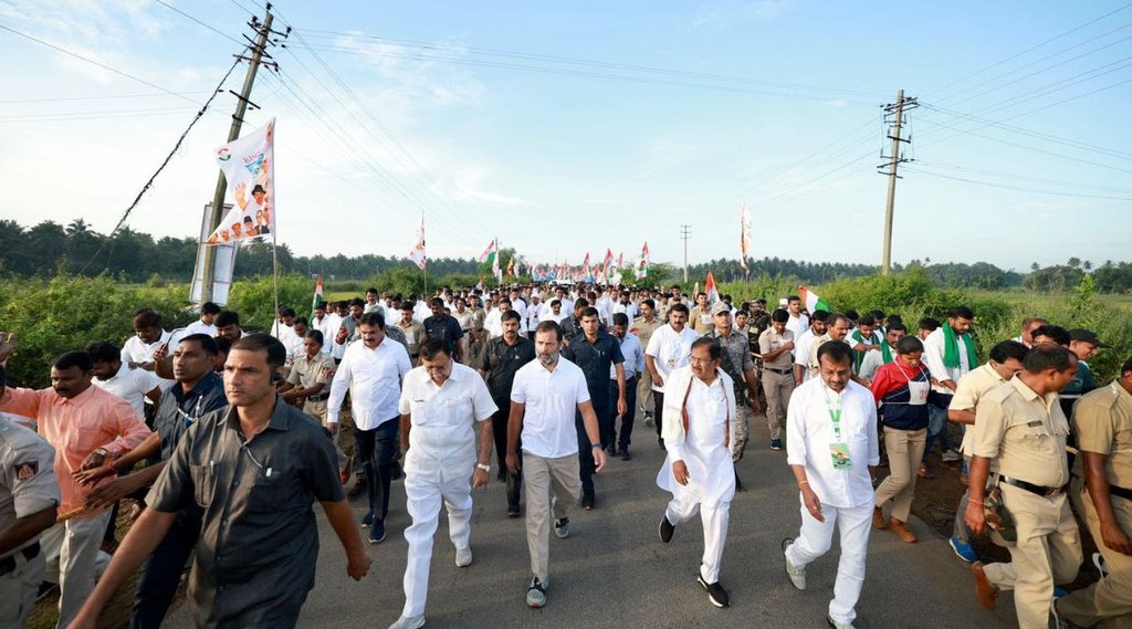 bharat jodo yatra| rahul gandhi| karnataka|