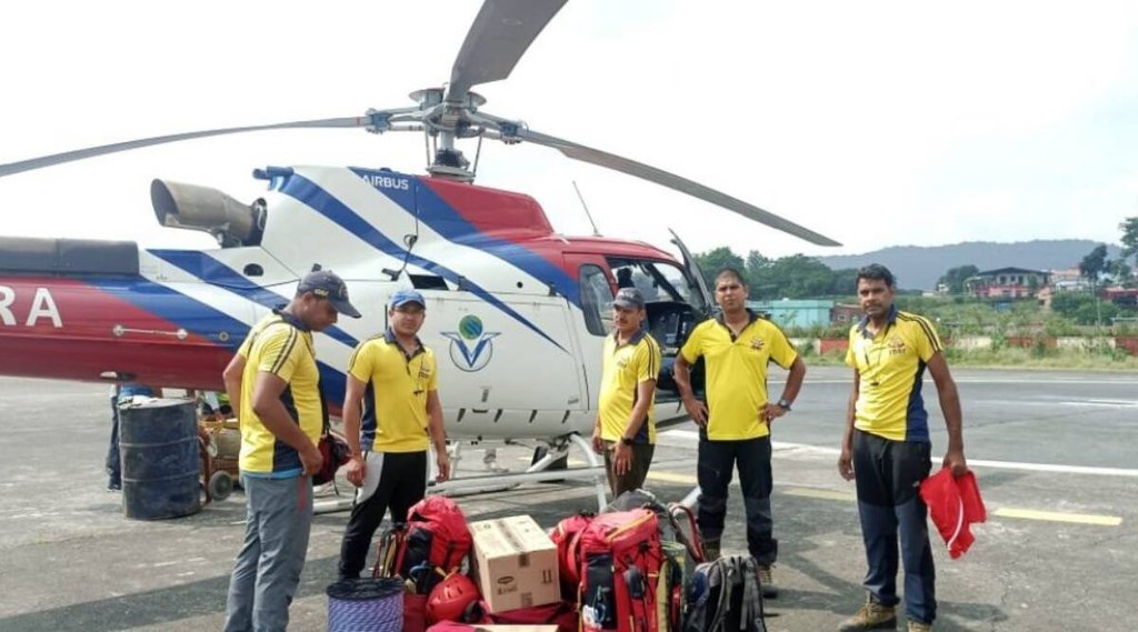 Uttarkashi avalanche, Nehru Institute of Mountaineering, Cheetah helicopters