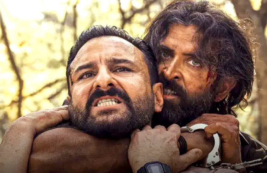 Vikram Vedha Box Office Collection: सैफ अली खान (Saif Ali Khan) और रितिक रोशन (Hrithik Roshan) स्टारर विक्रम वेधा को दर्शकों का अच्छा रेस्पॉन्स मिला है। फिल्म ने पहले दिन करीब 12 करोड़ का कारोबार किया है। फिल्म को शनिवार और इतवार से बहुत ज्यादा उम्मीदें हैं। ट्रेड एनालिस्ट्स के मुताबिक फिल्म सुपरहिट है। 