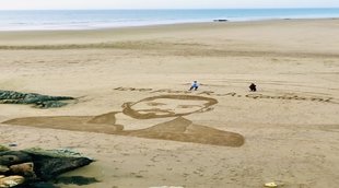 Virat Kohli Sand Portrait | Virat Kohli | Balochistan