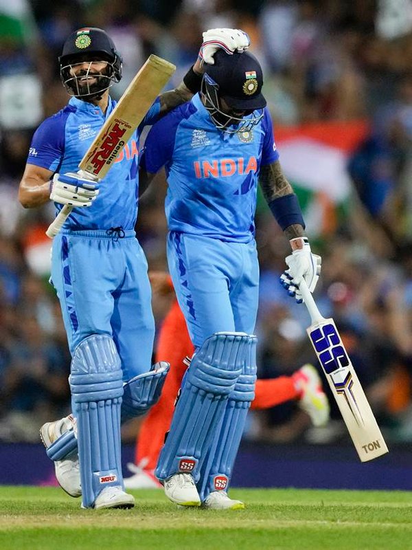 T20 World Cup cricket match between India and the Netherlands