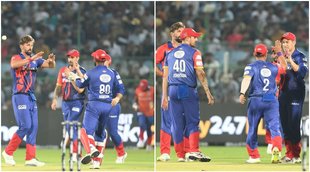 Legends League Cricket 2022 Gautam Gambhir Ross Taylor Ashley Nurse Mitchell Johnson Shane Watson Yusuf Pathan Irfan Pathan India Capitals vs Bhilwara Kings