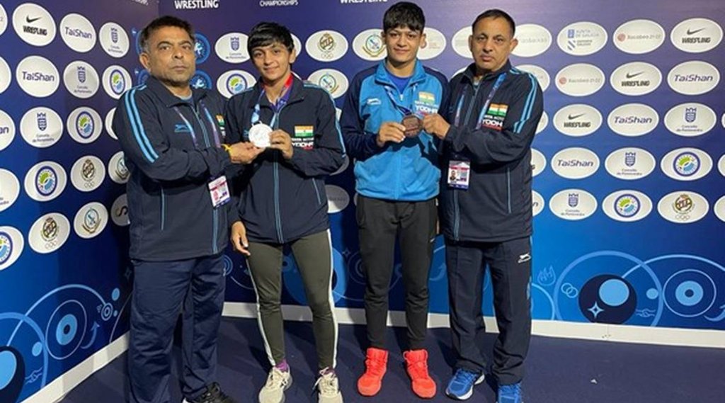 U-23 World Wrestling Championships Ankush Panghal Mansi Ahlawat silver medal bronze medal