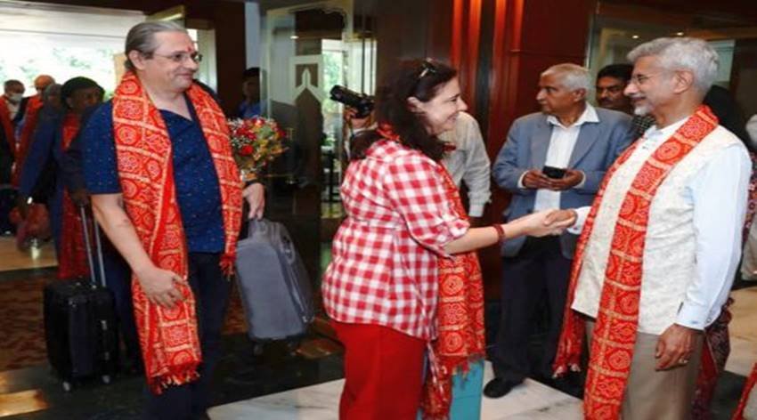 Foreign Guests in Garba Programme