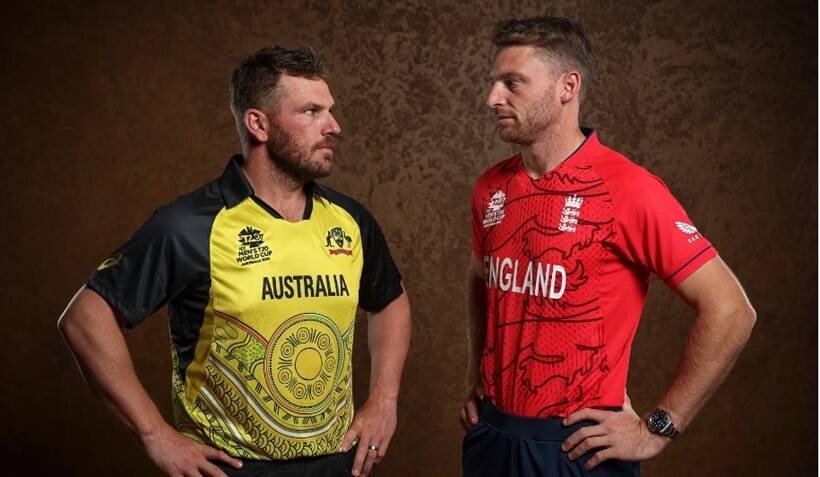 ऑस्ट्रेलिया के एरॉन फिंच और इंगलैंड के जोस बटलर। (t20worldcup.com)