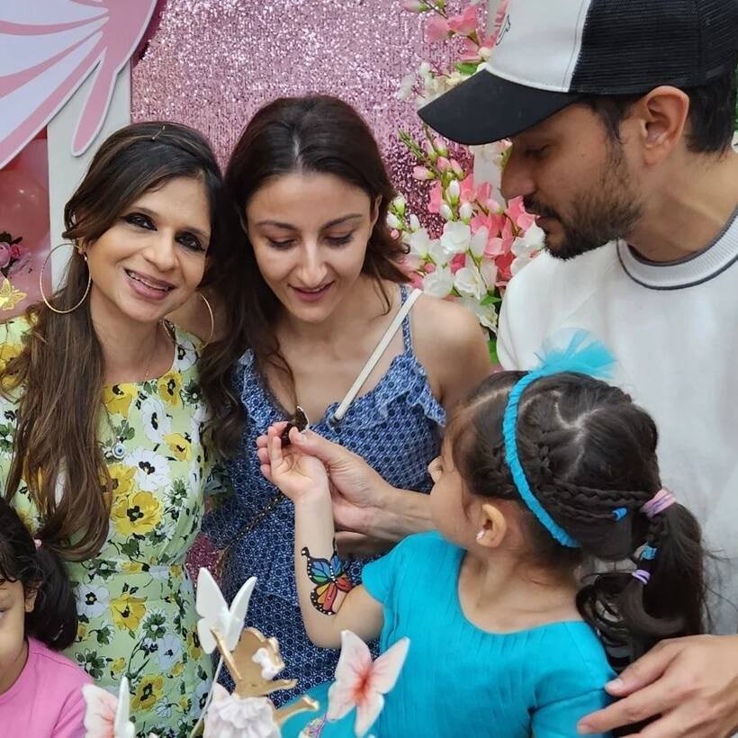 soha, kunal daughter inaaya birthday photos
