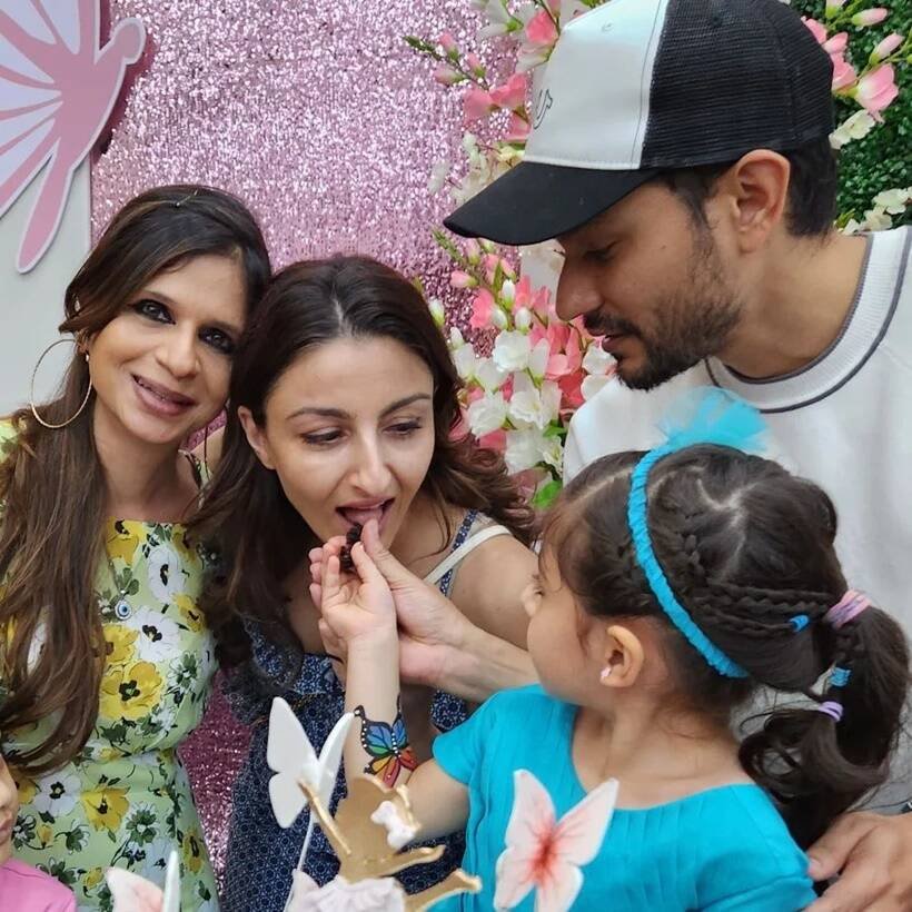 soha, kunal daughter inaaya birthday photos